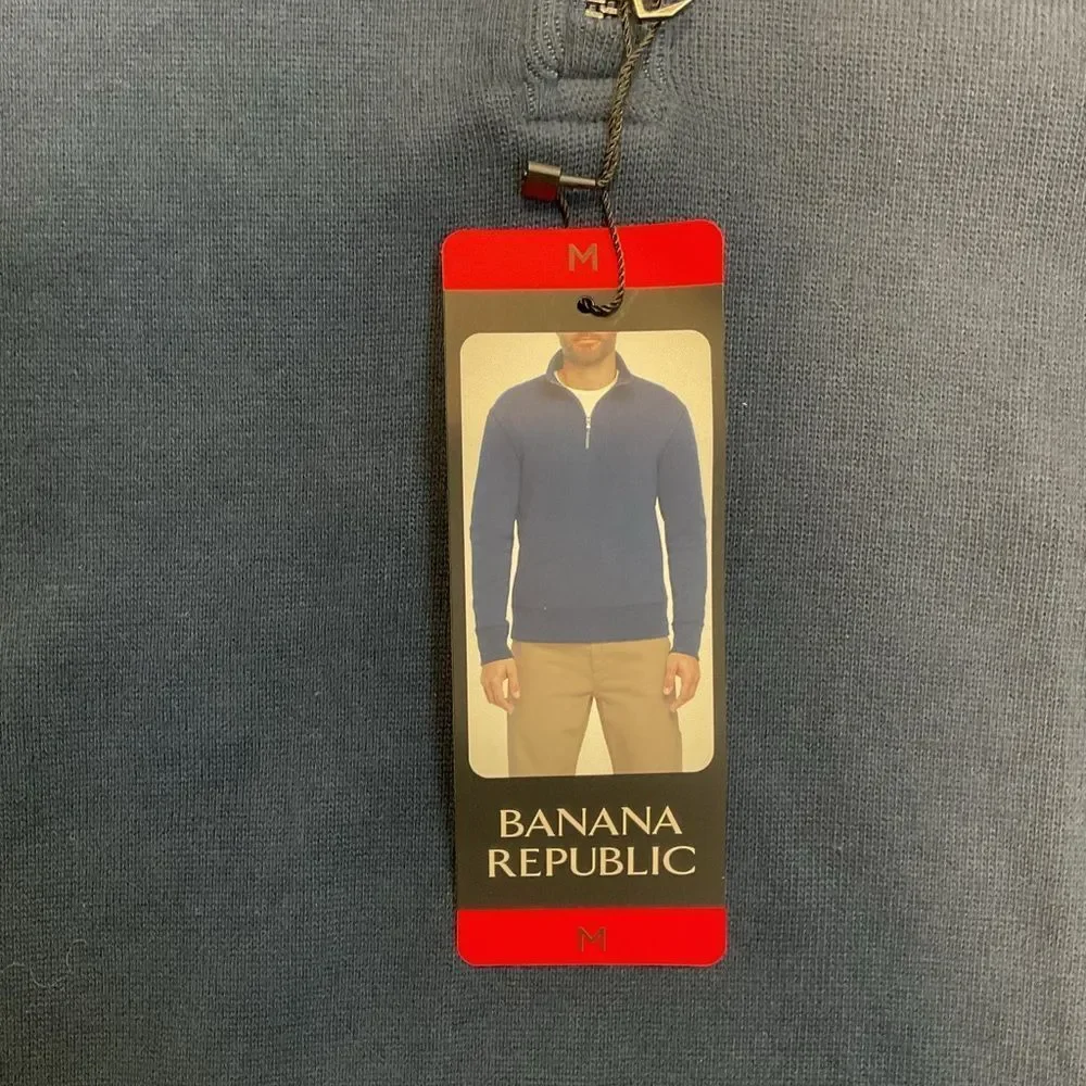 Banana Republic Navy 1/4 Zip Pullover
